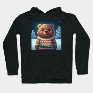 Cute Christmas bear Hoodie